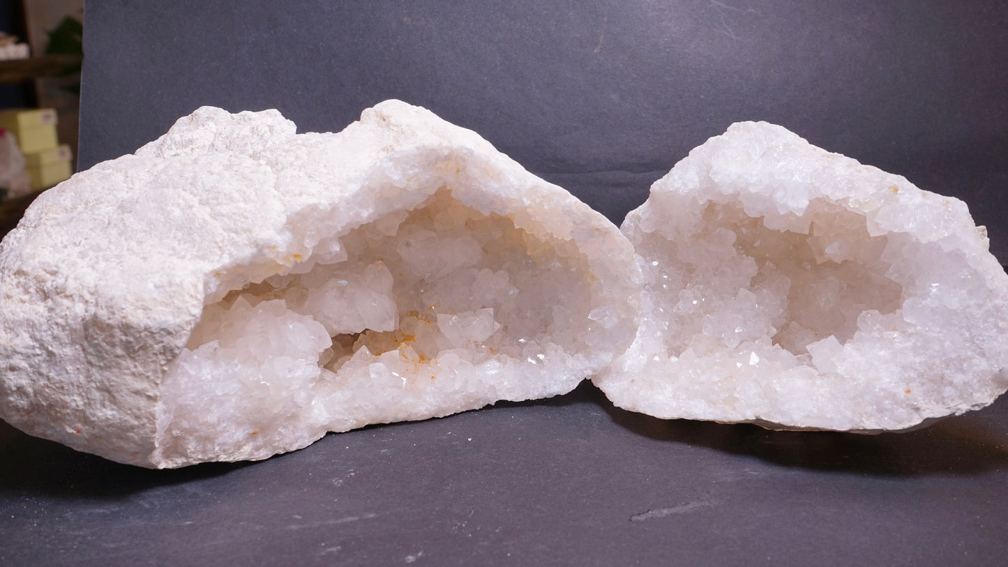 水晶ジオードペア