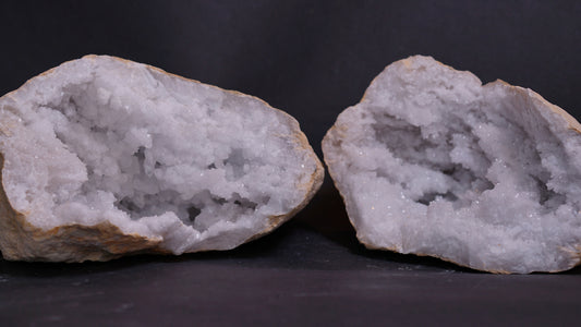 水晶ジオードペア