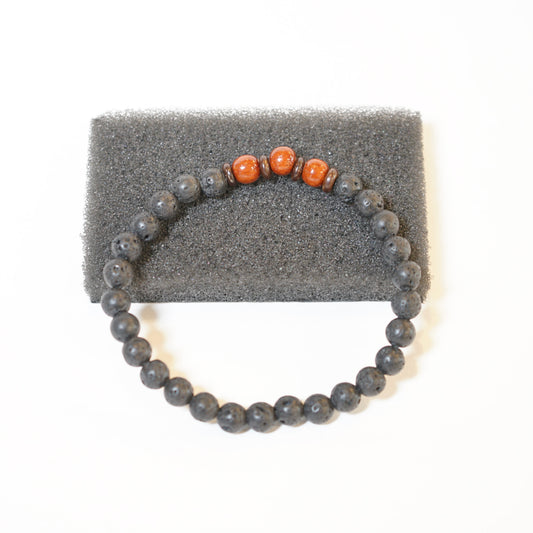 コアウッド　ラバストーン　コンビブレスレット