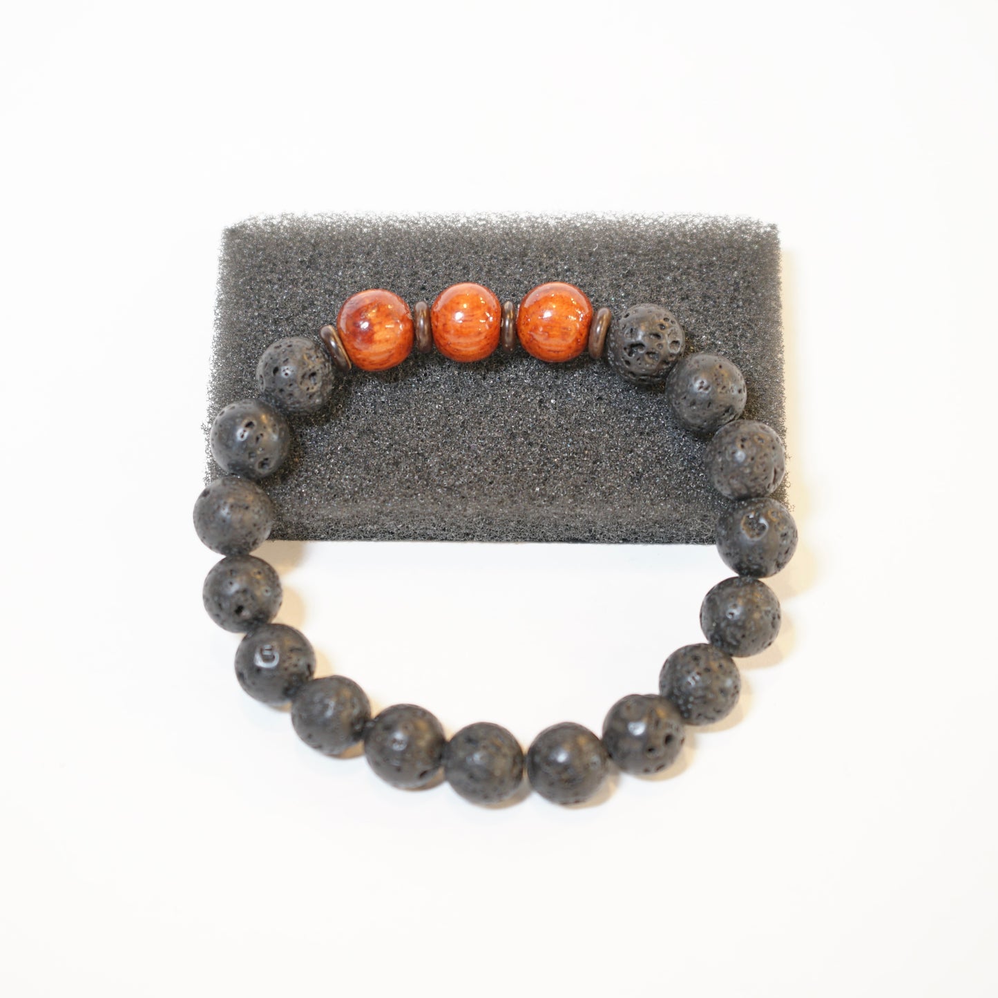 コアウッド　ラバストーン　コンビブレスレット