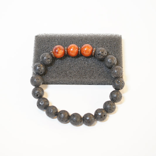 コアウッド　ラバストーン　コンビブレスレット